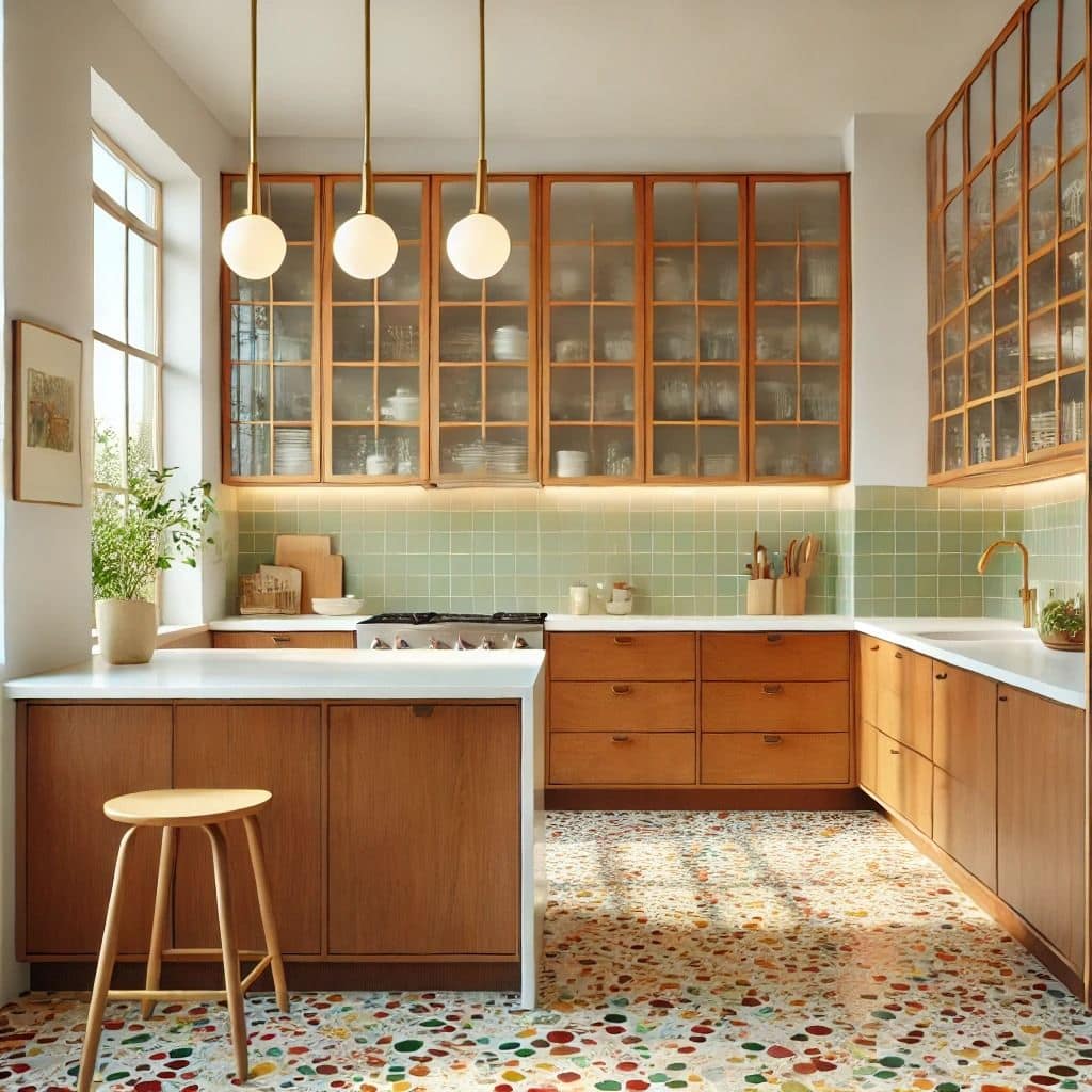 Large format tiles in contemporary Vancouver kitchen renovation