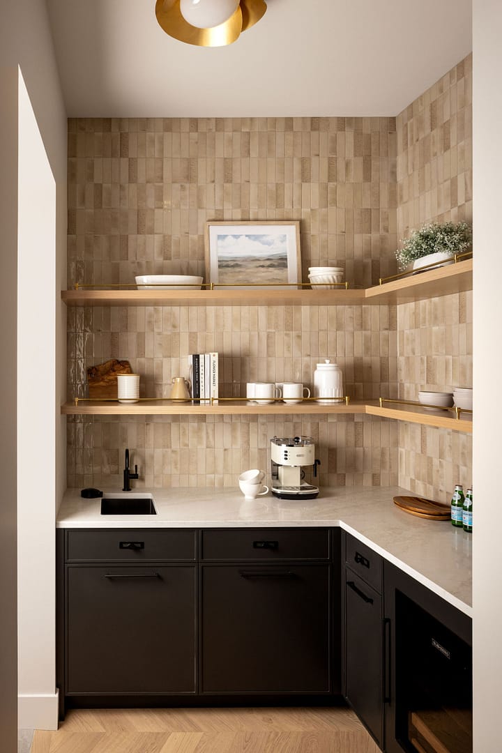 modern helper's kitchen in a luxury home in burnaby