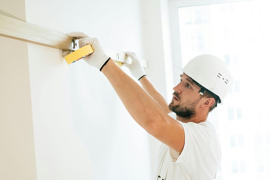 Professional bathroom renovation contractor working in Vancouver home