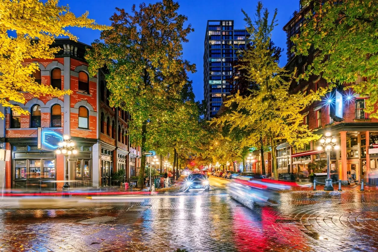 A photo of gastown in Vancouver