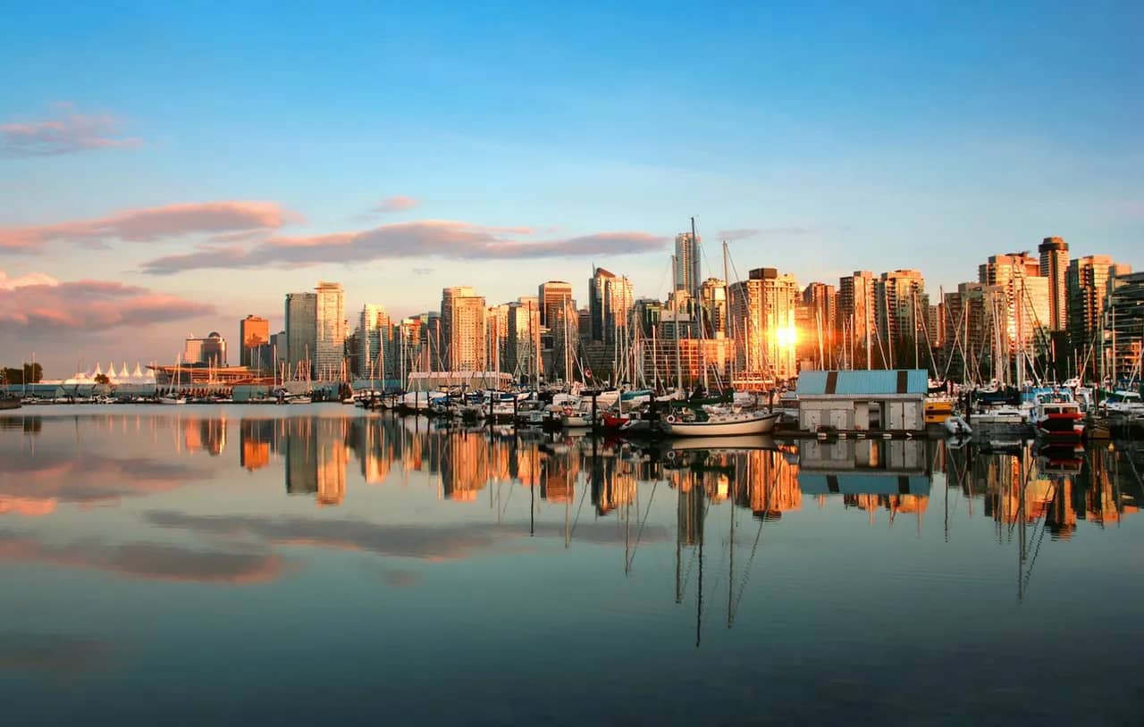 A photo of downtown Vancouver skyline