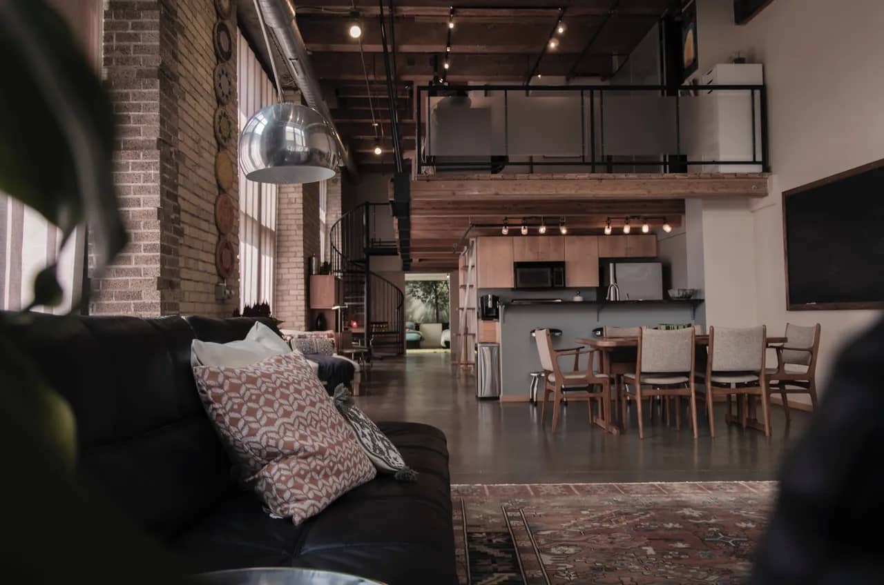 A very cozy mezzanine area.