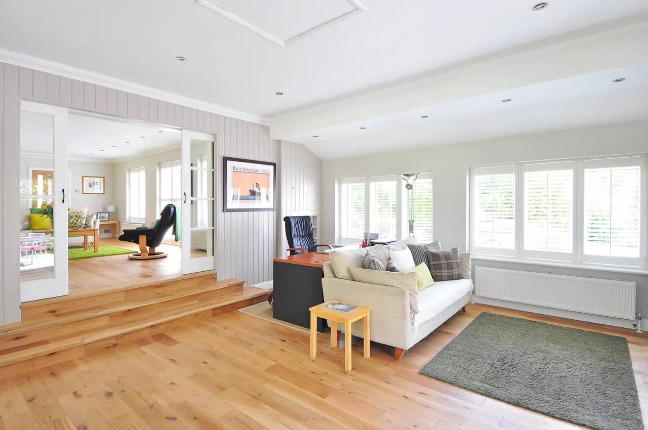 large home with laminate flooring