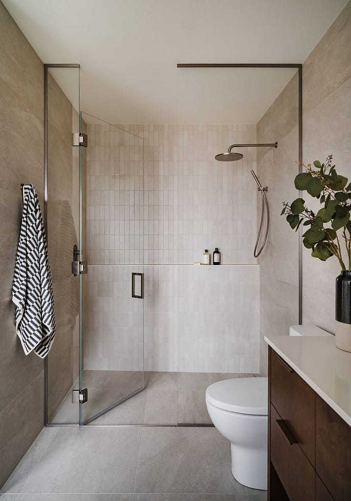 Modern Vancouver bathroom renovation with quartz countertops and custom vanity