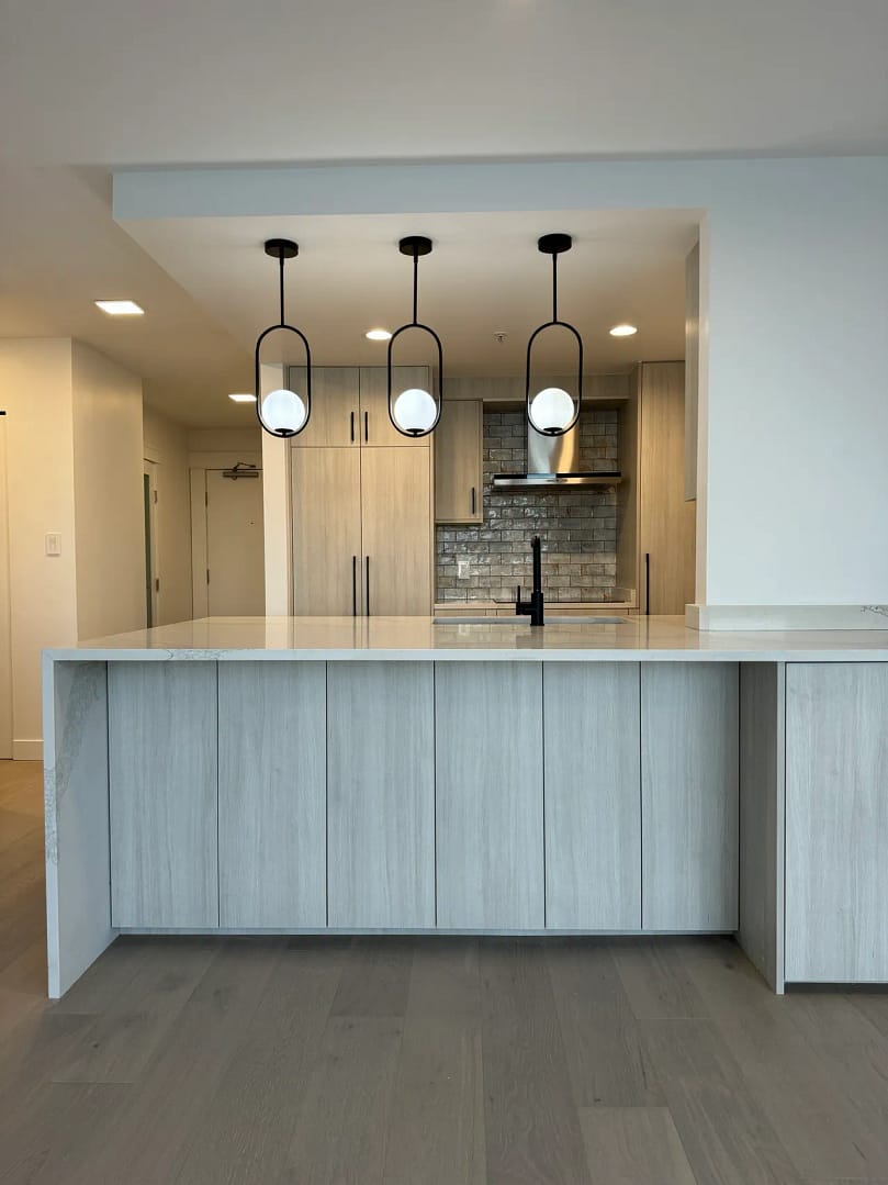 kitchen with smart light switches